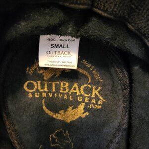 Outback Black Leather hat